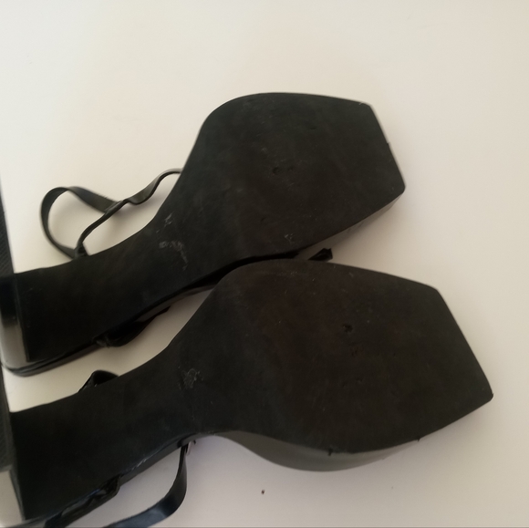 JEFFERY CAMPBELL Danceria 2 Platform Open Toe Black Shoes | 9.5 - Picture 8 of 9